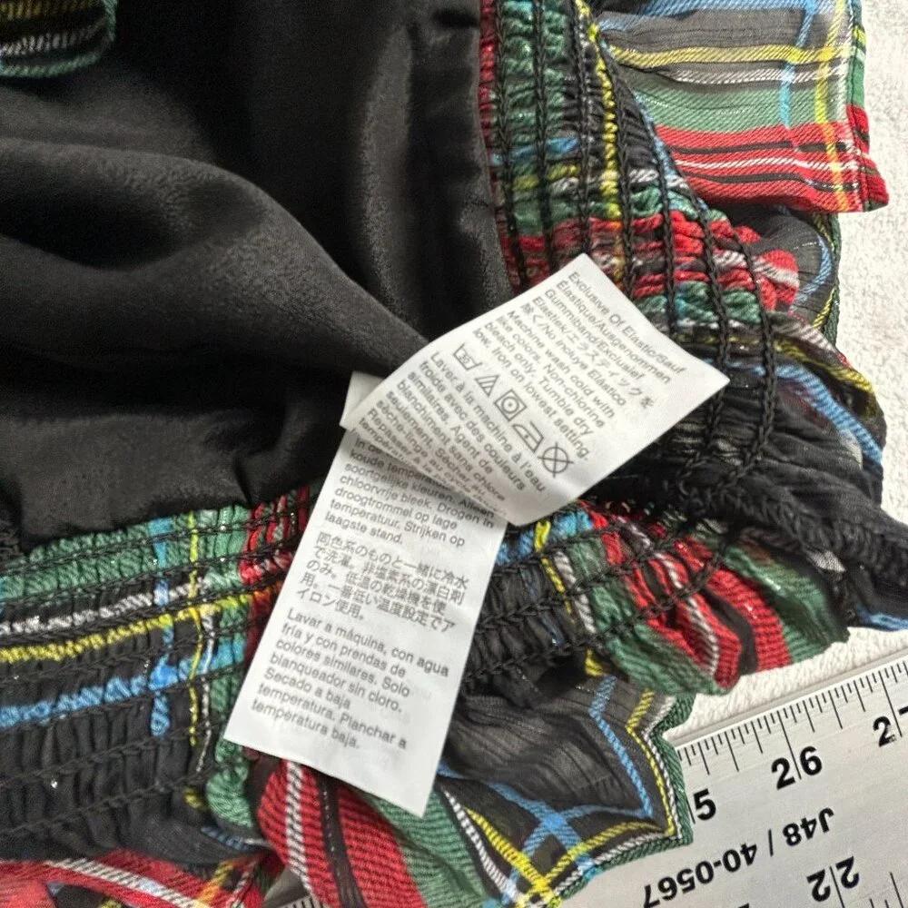 J.Crew Womens Gilded Stewart Tartan Plaid Sleeveless Mock Neck Top 12P AG884 New